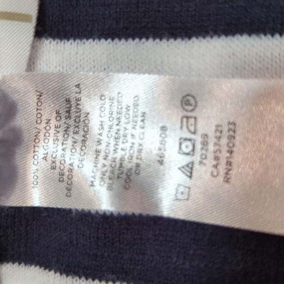 Loft Women's Striped Short Sleeve Knit Top Size XS - Picture 6 of 6